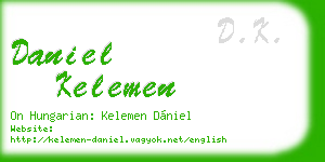 daniel kelemen business card